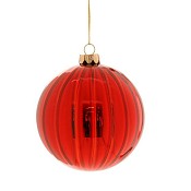 BOLA DE NATAL VIDRO VERMELHO
