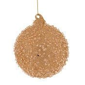 BOLA DE NATAL DOURADA C/BRILHANTES