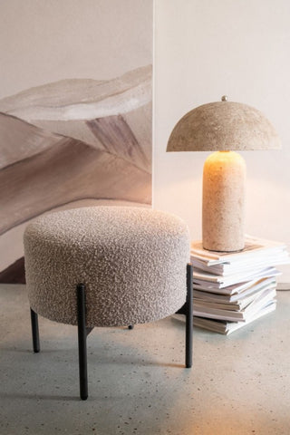 CANDEEIRO CGAMPI COGUMELO BEGE