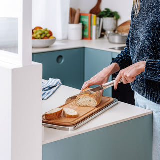 TABUA CORTE EM AÇO E MADEIRA LINEAR