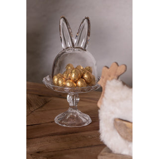 CUENCO DE PIE CON CONEJO D14*23CM