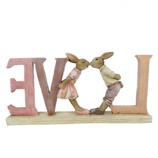 CONEJO DECORATIVO "LOVE" 19*3*9
