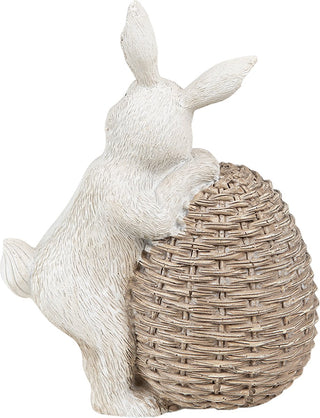 DECORATIVE RABBIT WITH EGG 8*5*11