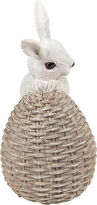 DECORATIVE RABBIT WITH EGG 8*5*11