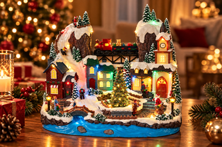ALDEIA DE NATAL COM LED 29CM