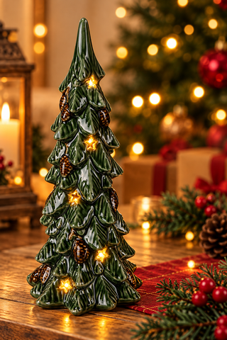 PINHEIRO DE NATAL VERDE C/ LED 31CM