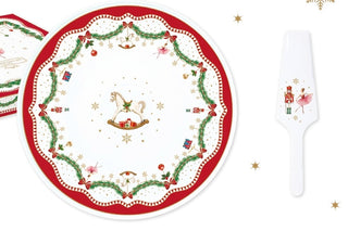 PRATO BOLO COM ESPÁTULA MAGIE DE NOEL