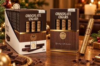 CAIXA DE CHARUTOS EM CHOCOLATE 75g
