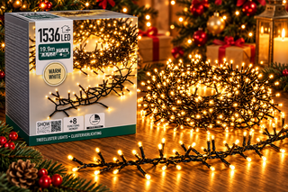 LUZES NATAL C/1536 LED´S BRANCO QUENTE