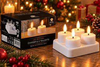 CONJ 4 VELAS LED RECARREGAVEIS