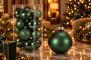 BOLA DE NATAL 8CM SORT16 VERDE