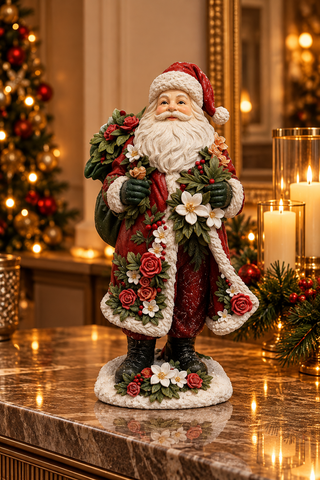 PAI NATAL 25CM COM FLORES