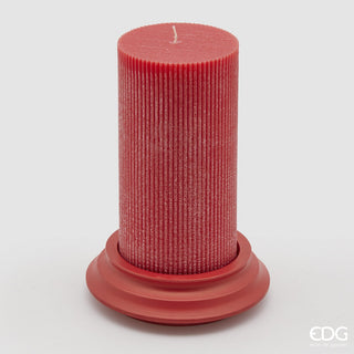 VELA VERMELHA COM BASE