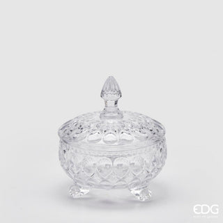 BOMBONEIRA DE VIDRO COM PÉ