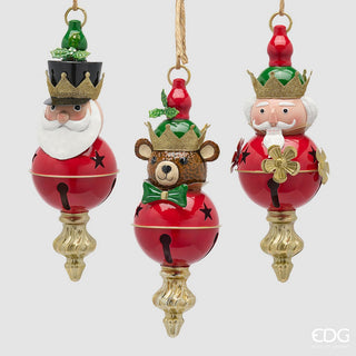 BONECOS URSO, SOLDADO, PAI NATAL DE PENDURAR H29