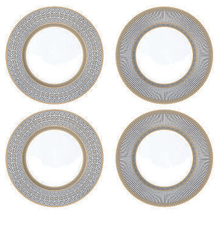 CONJUNTO 4 PRATOS DE SOBREMESA PALLADIUM