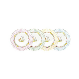 CONJUNTO 4 PRATOS DE SOBREMESA HAPPY EASTER