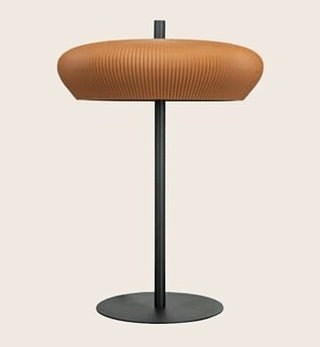 CANDEEIRO MESA TERRACOTA E PRETO 11W