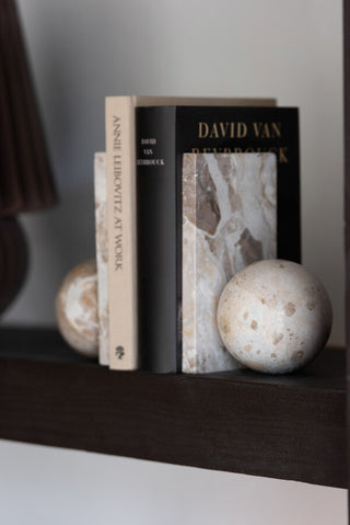 SUPORTE LIVRO MARMORE BEIGE