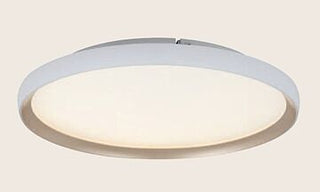 CANDEEIRO TETO BRANCO/DOURADO 40W