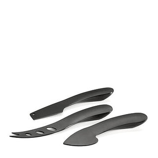 CONJUNT. 3 FACAS QUEIJO INOX PRETO ONIX