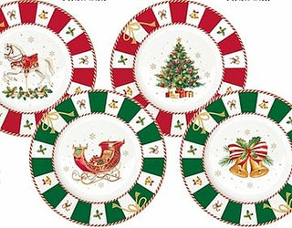 CONJUNTO 4 PRATOS SOBREMESA CHRISTMAS TALE
