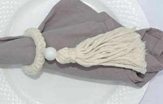 PORTA GUARDANAPO MACRAME "QUASTE"