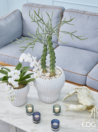 LÁMPARA DE VIDRIO PARPADEANTE MIXTA AZUL