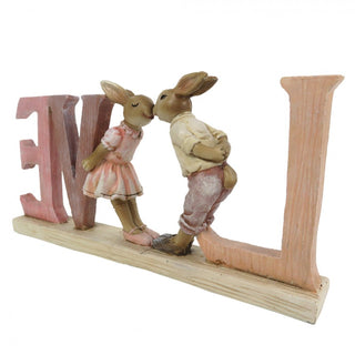 CONEJO DECORATIVO "LOVE" 19*3*9