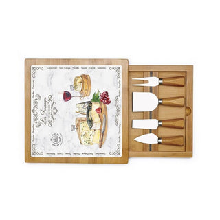 TABLA DE QUESOS DE BAMBÚ CON CUCHILLOS