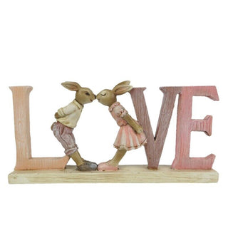 CONEJO DECORATIVO "LOVE" 19*3*9