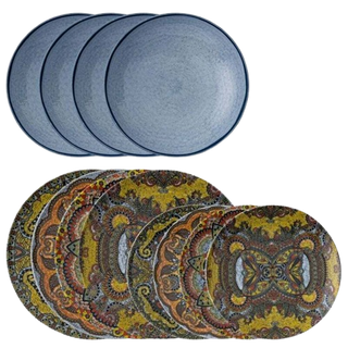 JUEGO DE VAJILLA 12 PIEZAS MANDALA