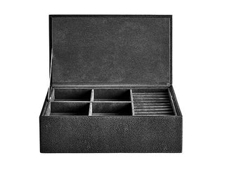 CAIXA JOIAS 33*19*10.5 PRETO