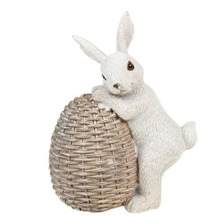 DECORATIVE RABBIT WITH EGG 8*5*11
