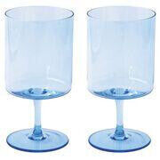CONJUNTO DE 2 COPOS VINHO RAINBOW BLUE