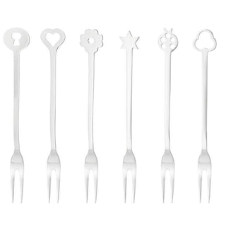 SET DE 6 GARFOS PORTAFORT AÇO BRILHANTE