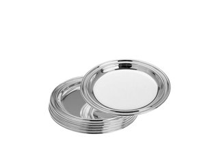 PLATO DE PAN PLATEADO DE 11 CM