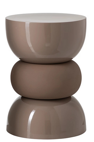 MESA AUXILIAR BRIL+MAT PLANC CASTANHO (32x32x43.5cm)